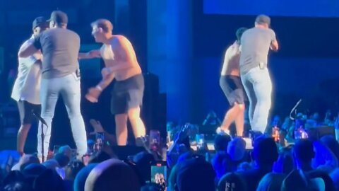 Luke Bryan Rushed By Shirtless Man On Stage