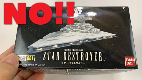 Star Wars Star Destroyer 1/14500 Scale Plastic Model Kit by Bandai Unboxing