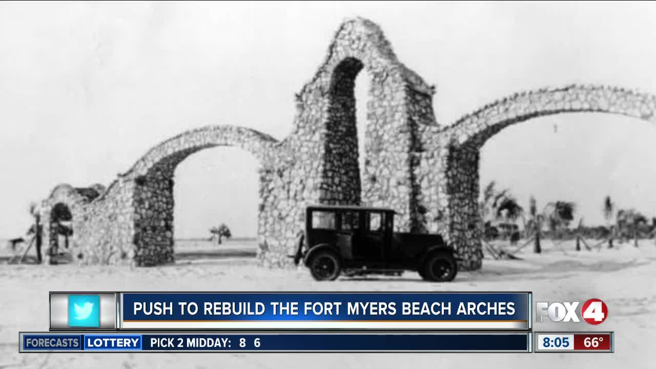 Fort Myers Beach arches on the agenda at county commissioner’s meeting