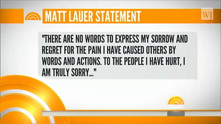 'There Is Enough Truth In These Stories': Matt Lauer Responds to Allegations and NBC Departure