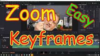 How To Use Keyframes To Zoom in DaVinci Resolve 17 - Easy Tutorial