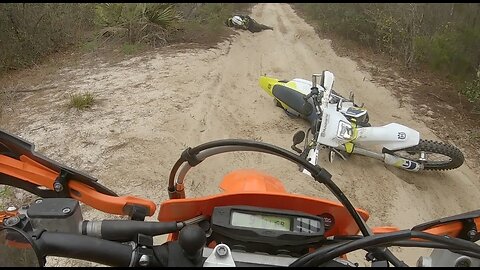 Ocala National Forest on the KTM 300