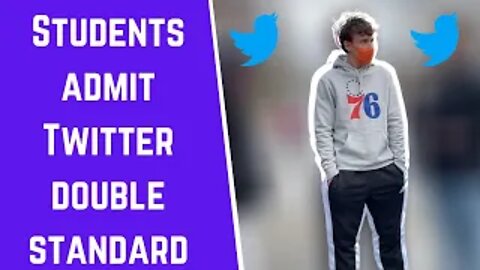 Students admit Twitter double standard when it comes to Trump