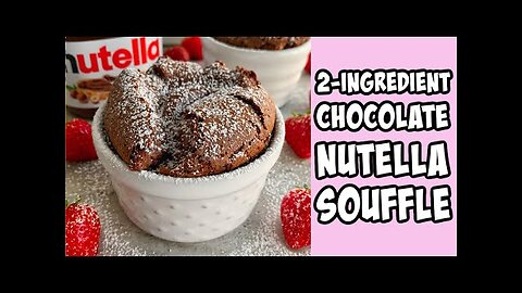 Nutella Souffle Recipe #shorts