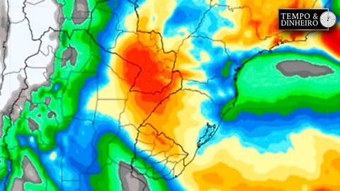 Chuvas fortes e temperaturas abaixo do normal com granizo e leves geadas