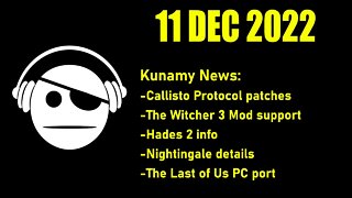 Gaming News | Callisto Protocol | Witcher 3 Update | Hades 2 | Nightingale | TLoU | 11 DEC 2022