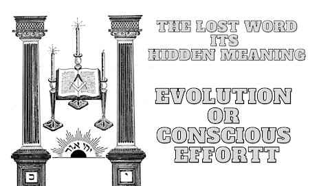 Evolution or Conscious Effort?: The Lost Word Its Hidden Meaning by George H. Steinmetz 12/17