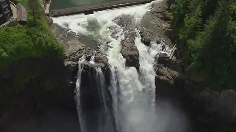 Escape to Tranquility: Snoqualmie Falls Relaxing Video Tour in Washington State