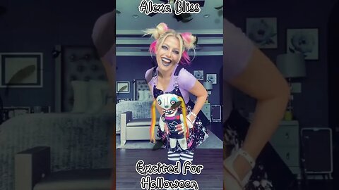 Alexa Bliss Excited For Halloween #shorts #shortvideo #beautiful #alexabliss