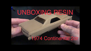 Too Many Projects - Unboxing Resin kits: TMP 1974 Continental 2dr High Resolution Brown Resin 1/25