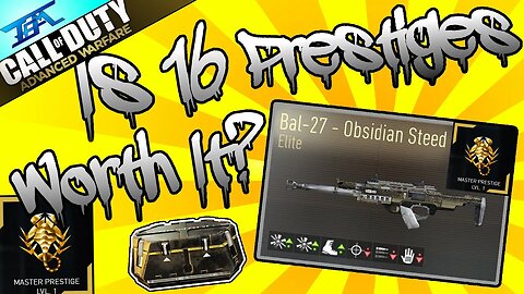 Advanced Warfare: Is the 'Obsidian Steed' worth "16 Prestiges?" ('Gun Variant' Break-down)