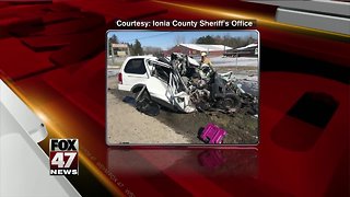 Woman seriously hurt in head-on crash