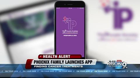 The Purple Society: Parents launch app after daughter's brain cancer death
