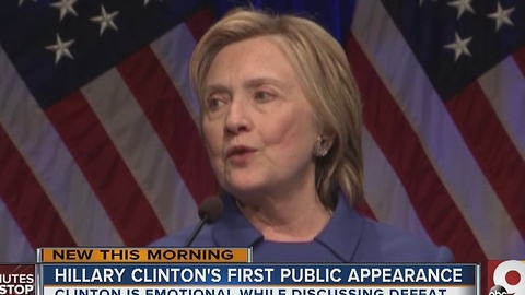 Hillary Clinton's first public speech since concession