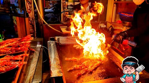 Deep Fried Pork Pancakes (BindaeTteok) | Korean Street Food