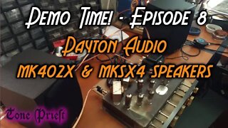 DAYTON AUDIO MK402X & MKSX4 SPEAKERS w/ 1960 RCA 2.1 TUBE AMP - DEMO TIME! #8
