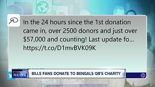 Bills fans donate thousands to Cincinnati Bengals QB's charity after securing playoff spot