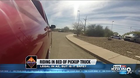 Legal, but is it safe? Riding in the bed of a pickup truck in Arizona