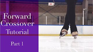 How to do Beginner Forward Crossovers on Figure Skates!