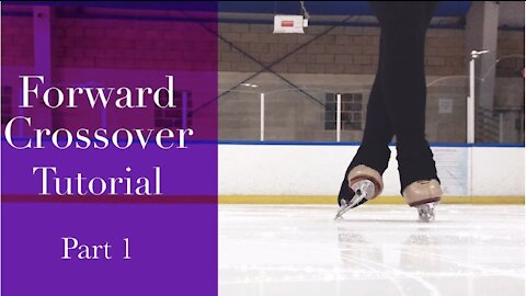 How to do Beginner Forward Crossovers on Figure Skates!