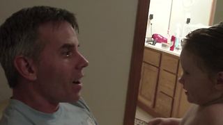 Beardless Dad Surprises His Baby Girl