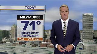 Mostly sunny and pleasant Thursday