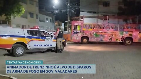 Tentativa de Homicídio: Animador de Trenzinho é alvo de Disparos de Arma de Fogo em GV.