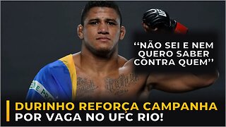 DURINHO REFORÇA CAMPANHA POR VAGA NO UFC RIO!