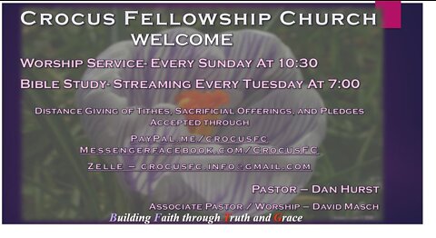 Crocus Fellowship Church Sunday Service