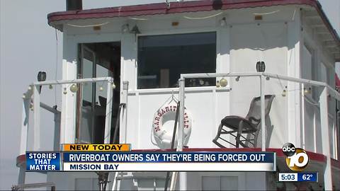 Owners of iconic Mission Bay boat face sudden eviction