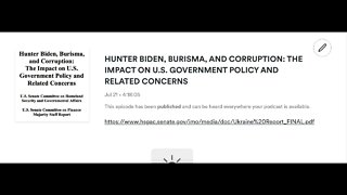 HUNTER BIDEN, BURISMA, AND CORRUPTION THE IMPACT ON U S GOVERNMENT POLICY AND RELATED CONCERNS