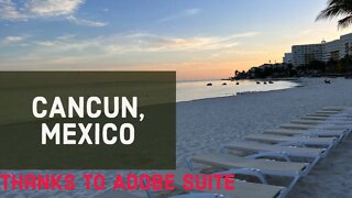 Beautiful Morning Waking up Beach in Cancun : Hours of Heavenly Blue Waters in 4K using Adobe Suite