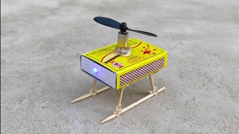 How To Make Helicopter Matchbox Helicopter Toy Diy