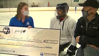 Denver7 Gives donates $10,000 to replace stolen adaptive hockey gear, trailer