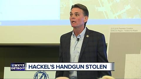 Gun belonging to Macomb County Executive Mark Hackel stolen from his SUV