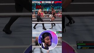 When You Make It To The End Of The Royal Rumble But Get Eliminated By Your Own CAW! #WWE2K23 #shorts