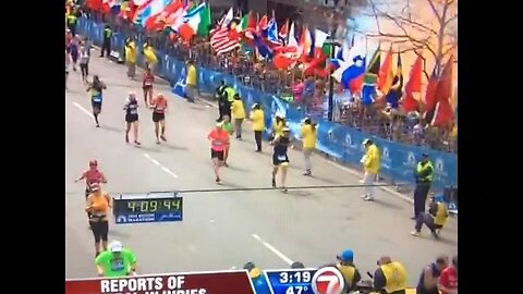 Boston Marathon Explosion Captured Live