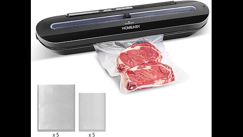 Homeasy Vacuum Sealer, Bag Sealer Automatic Vacuum Sealer Machine One-Touch Sealing