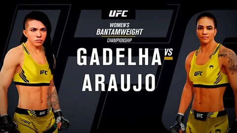 EA Sports UFC 4 Gameplay Viviane Araujo vs Claudia Gadelha