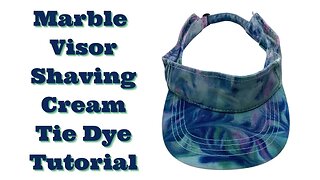 Tie-Dye Pattern: Marble Visor Shaving Cream Technique