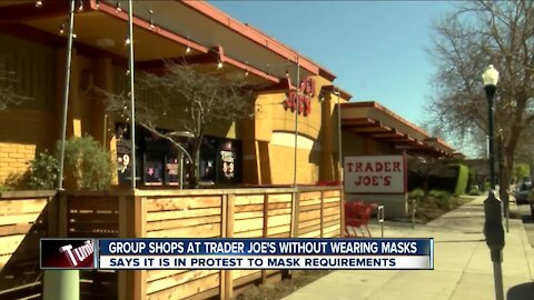 Group shops at Trader Joe's without wearing masks, says it is in protest of mask requirements