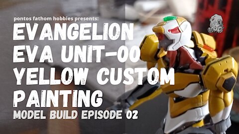 Evangelion Eva Unit-00 Yellow: Build and Custom Paint Bandai RG - Model Build Episode 02