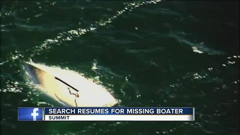 Search for missing boater now a recovery mission