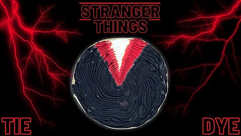 Tie-dye pattern : Stranger Things Lightning Spiral - THE UPSIDE DOWN