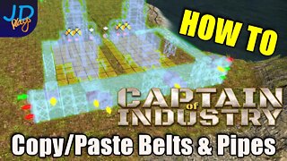 How to Copy & Paste Belts & Pipes 🚜 Captain of Industry 👷 Tutorial, Guide, Tips