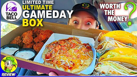 Taco Bell® ULTIMATE GAME DAY BOX Review 🌮🔔✨🏈📦 Worth The Money?! 🤔 Peep THIS Out! 🕵️‍♂️