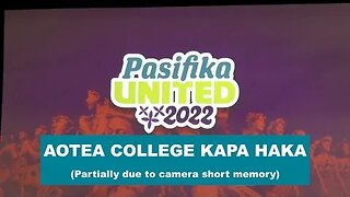 AOTEA COLLEGE KAPA HAKA (Pasifika United 2022)