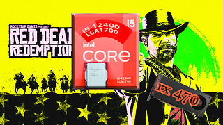 Intel® Core i5 12400 +Radeon RX 470 +32GB Ram Red Dead Redemption 2