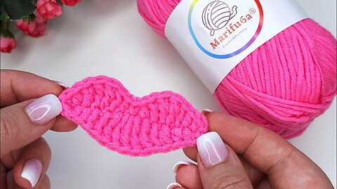 How to crochet lips