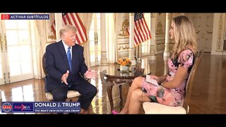 🇺🇸 Donald Trump entrevistado por Lara Trump en su programa The Right View [CC Español]